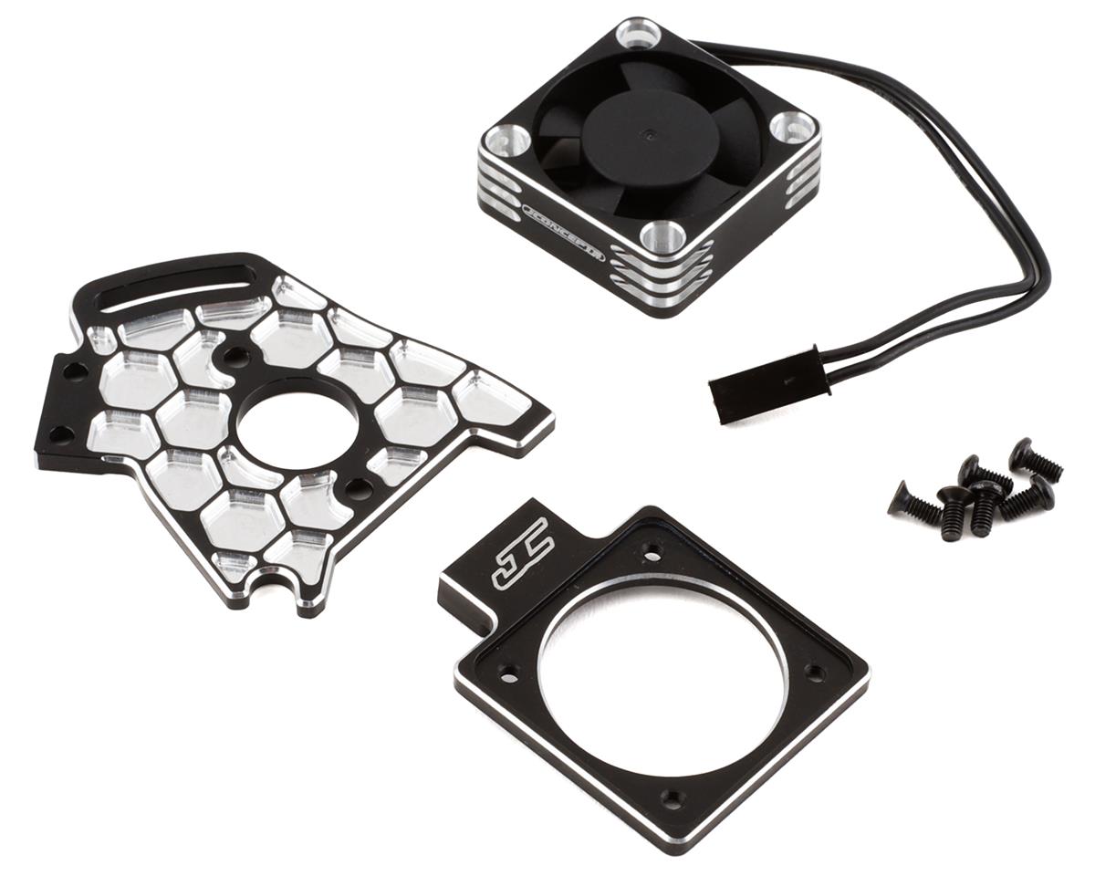 JConcepts Slash 4x4 LCG/Rustler 4x4 Aluminum Fan & Honeycomb Motor Plate Set - - HRP Distributing, Inc.