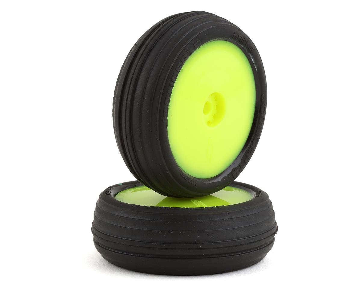 JConcepts Mini-B Hawk Pre-Mounted Front Tires (2) (Green) - - Horizon Hobbies, Inc.