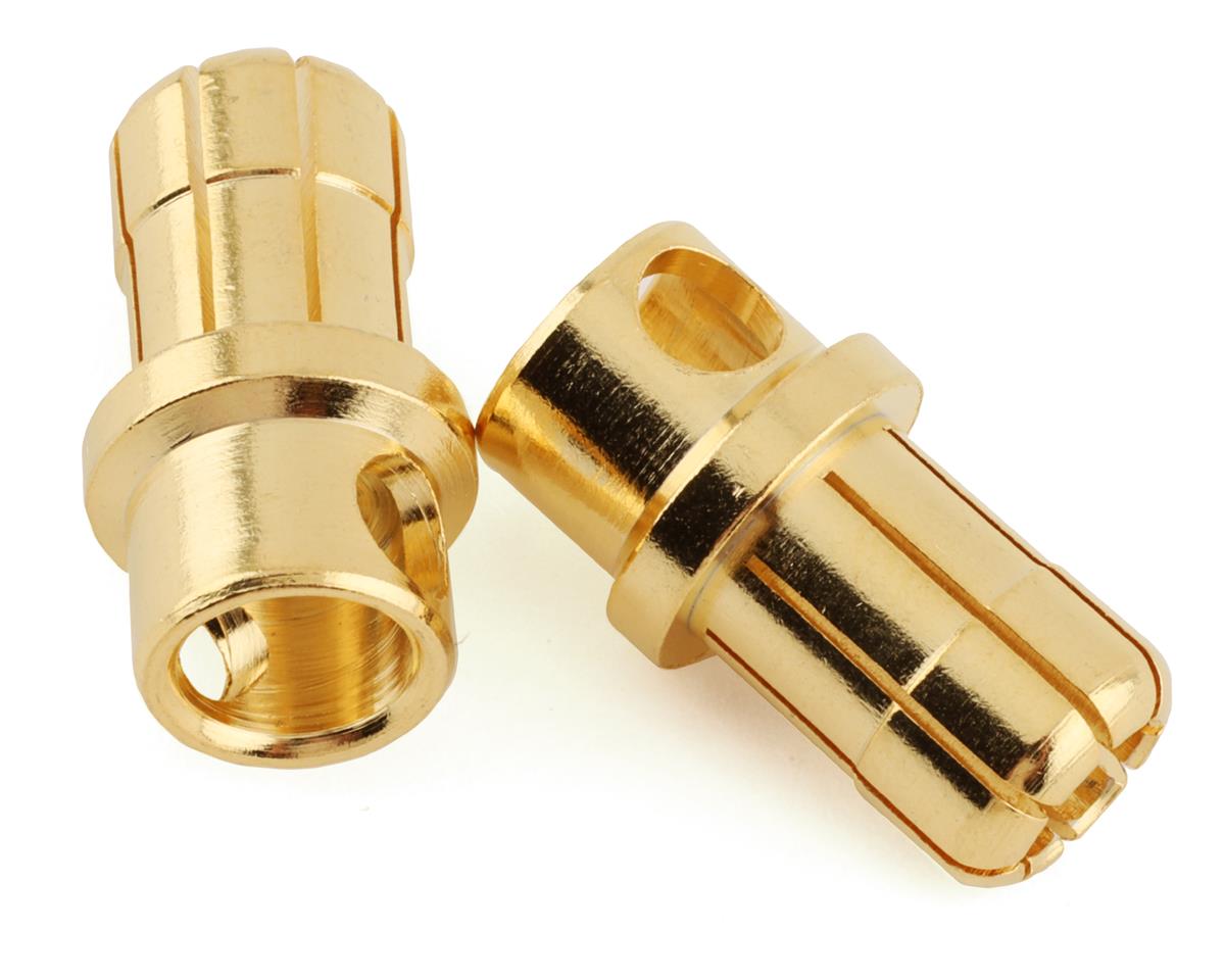ProTek RC 8.0mm "Super Bullet" Solid Gold Connectors (2 Male) - - AMain Distributing