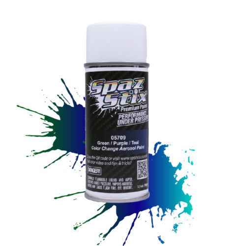 Spaz Stix Green Purple Teal Color Changing Paint 3.5oz - - HRP Distributing, Inc.