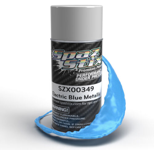 Spaz Stix Electric Blue Metallic Spray Paint 3.5oz - - HRP Distributing, Inc.
