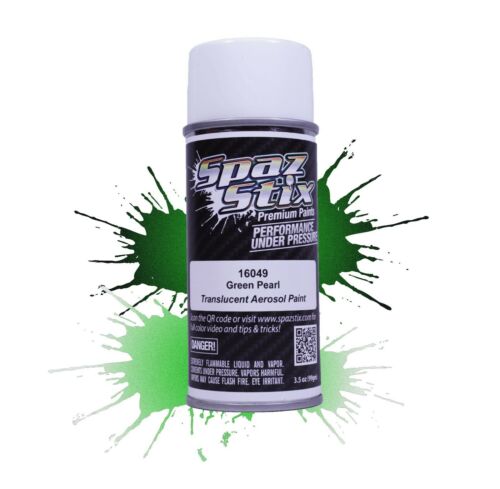 Spaz Stix Green Pearl Aerosol Paint 3.5oz - - HRP Distributing, Inc.