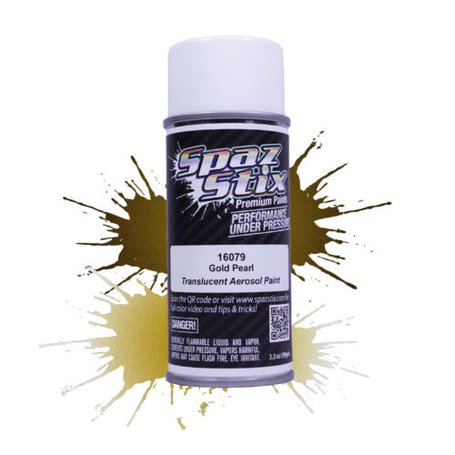 Spaz Stix Gold Pearl Translucent Paint 3.5oz - - HRP Distributing, Inc.