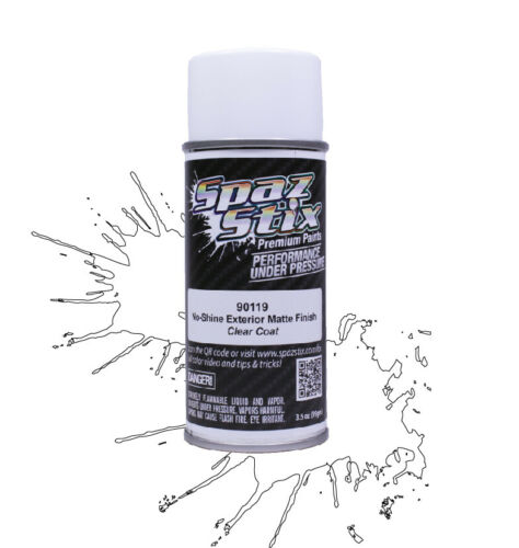 Spaz Stix No-Shine Exterior Matte Finish Clear Coat Paint 3.5oz - - HRP Distributing, Inc.