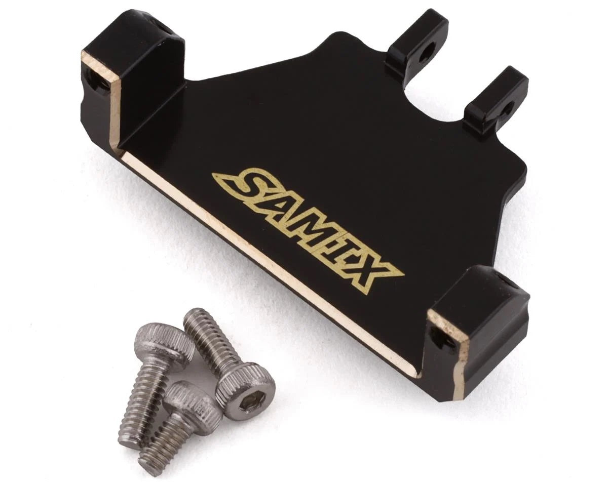 Samix SCX24 Brass Servo Mount (Black) (EcoPower/Emax) - Parts - AMain Distributing
