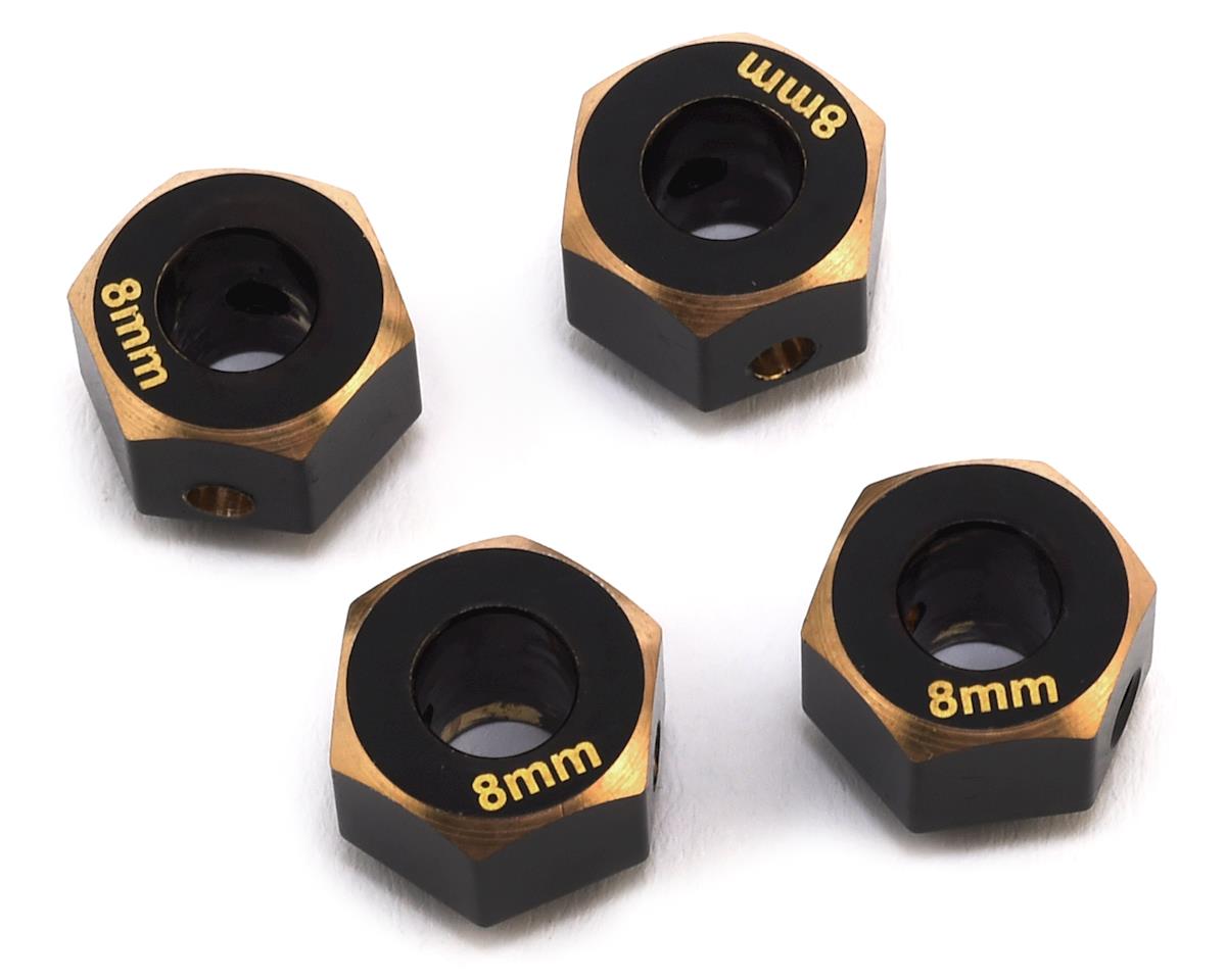 Samix TRX-4 Brass 12mm Hex Adapter (4) (8mm) - - AMain Distributing