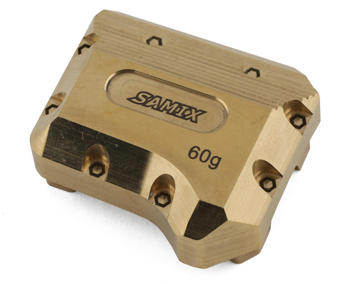 Samix Traxxas TRX-4 Brass Differential Cover (Gold) - - AMain Distributing