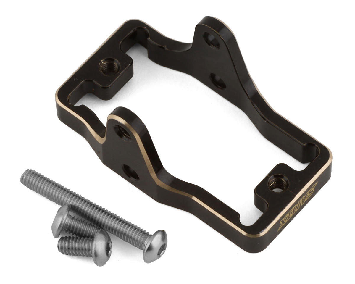 Samix TRX-4M Brass Servo Mount (Black) (11g) (Traxxas/EcoPower) - - AMain Distributing