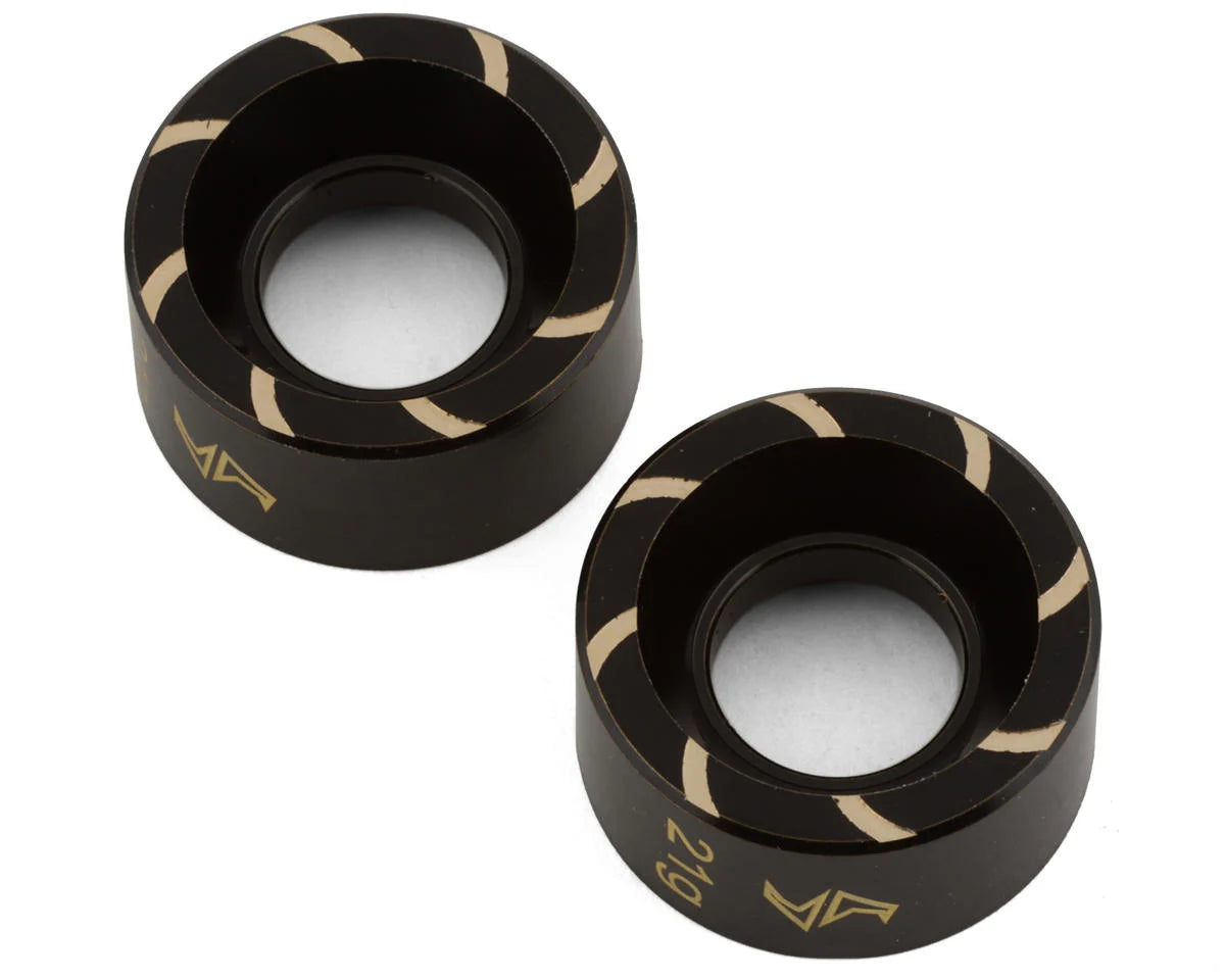 Samix TRX-4M Defender Brass Wheel Weights (Black) (2) (21g) - Parts - AMain Distributing