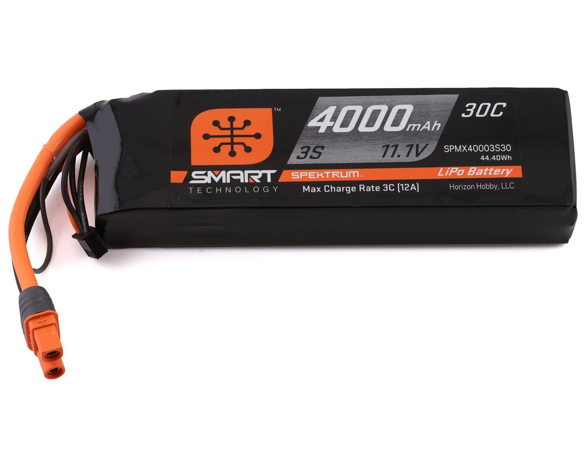 Spektrum RC 3S Smart LiPo Battery Pack w/IC3 Connector (11.1V/4000mAh) - stpatty - Horizon Hobbies, Inc.