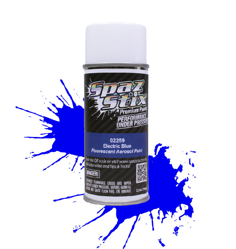 Spaz Stix Electric Blue Fluorescent Paint 3.5oz - - HRP Distributing, Inc.