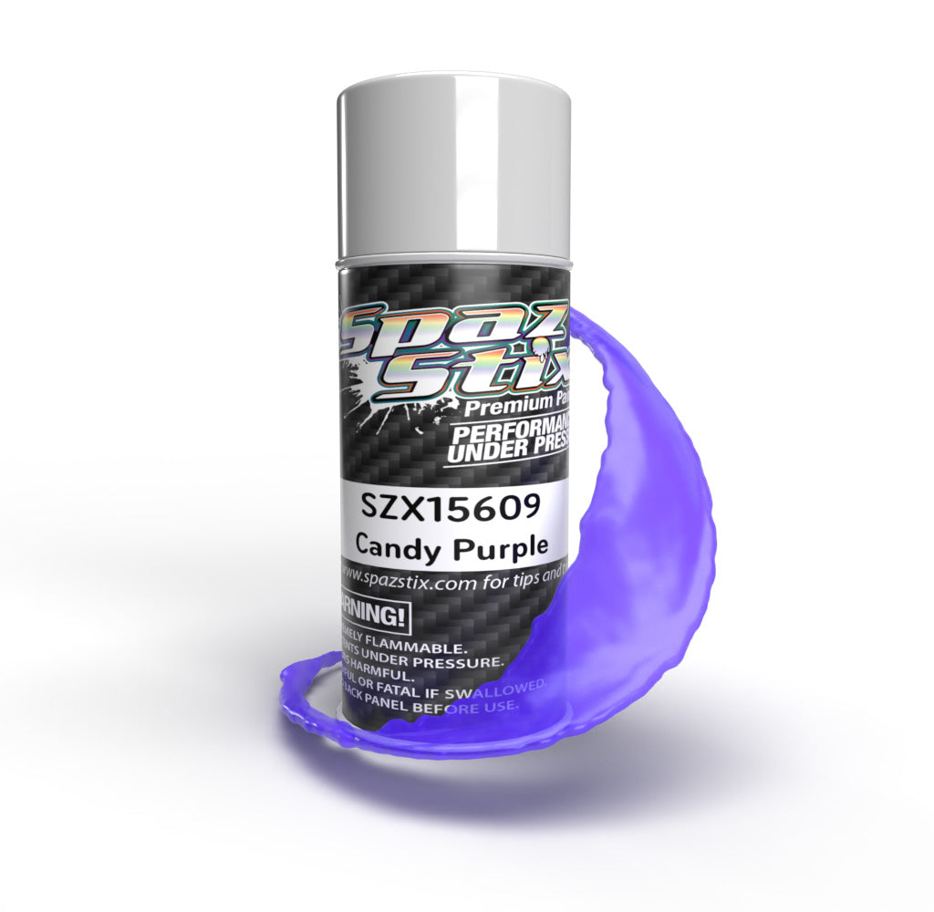 Spaz Stix Candy Purple Aerosol Paint 3.5oz - - HRP Distributing, Inc.