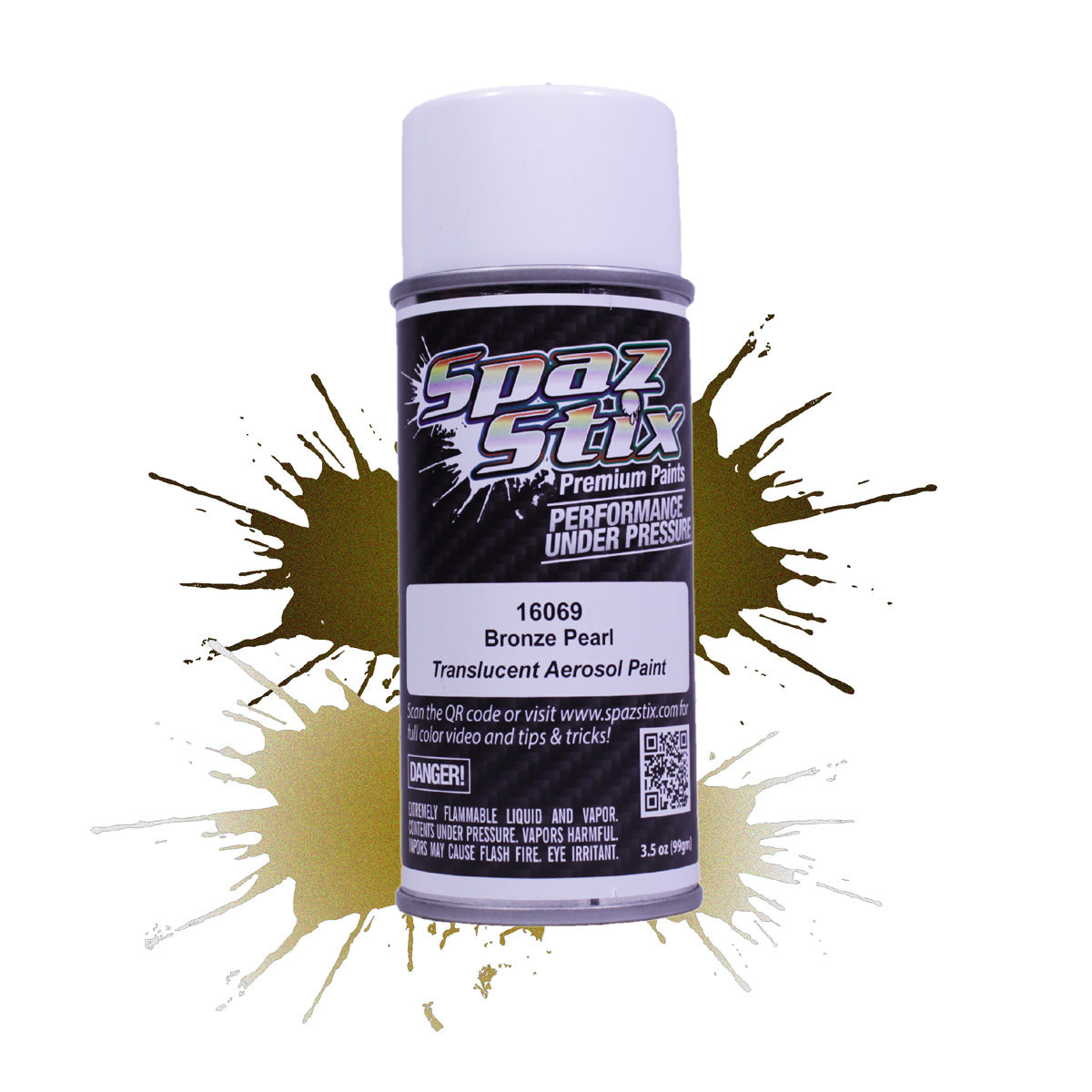 Spaz Stix Bronze Pearl Aerosol Paint, 3.5oz Can - - HRP Distributing, Inc.