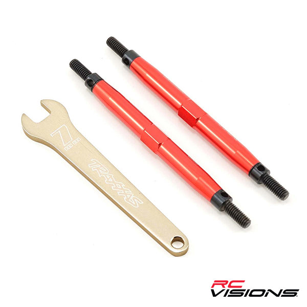 Traxxas 88mm Aluminum Front/Rear Toe Link Set (Red) (2) (Slayer Pro) - - Traxxas