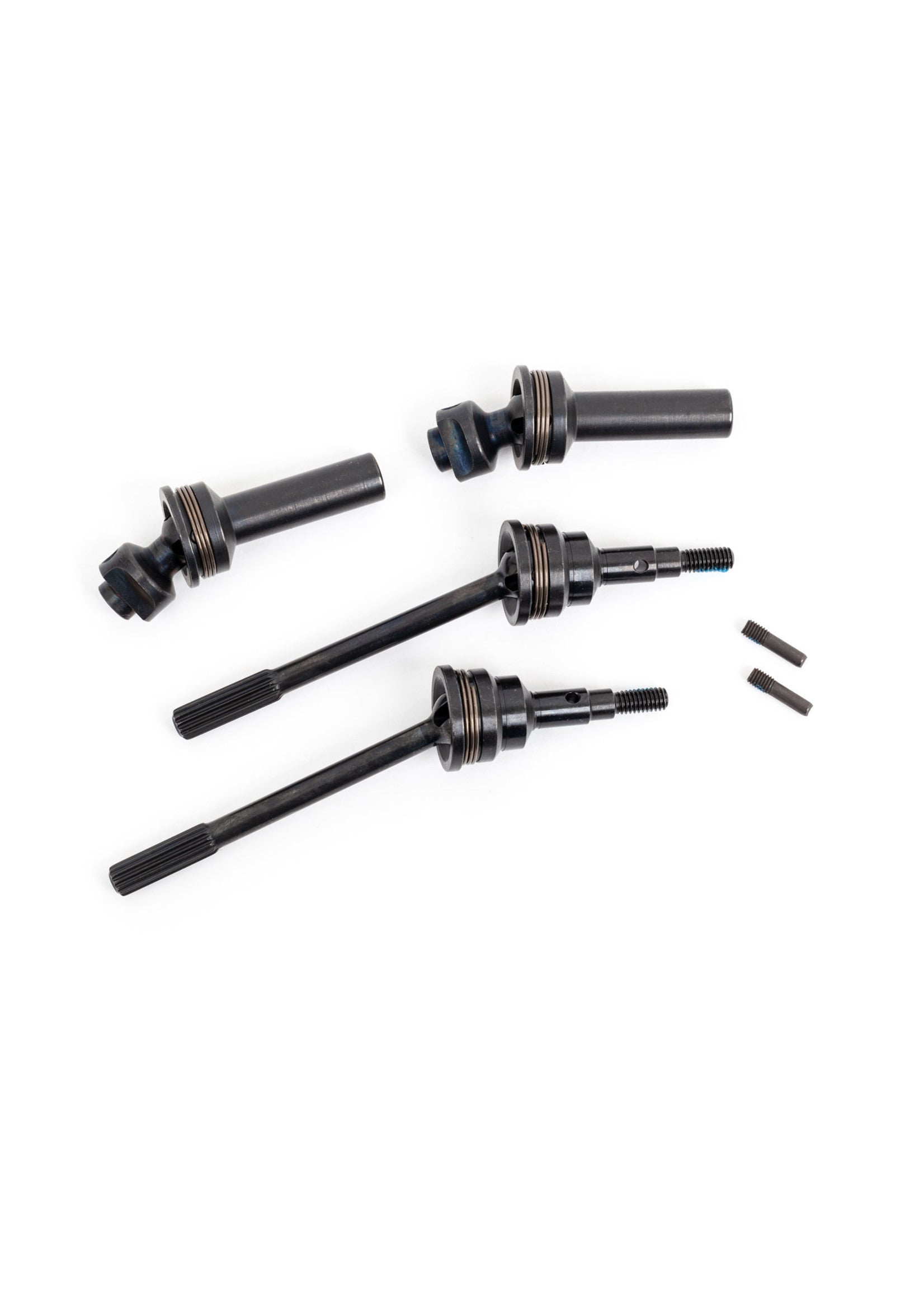 Traxxas Front Driveshafts Extreme Heavy Duty Steel-Spline Constant-Velocity With 6mm Stub Axles - - Traxxas