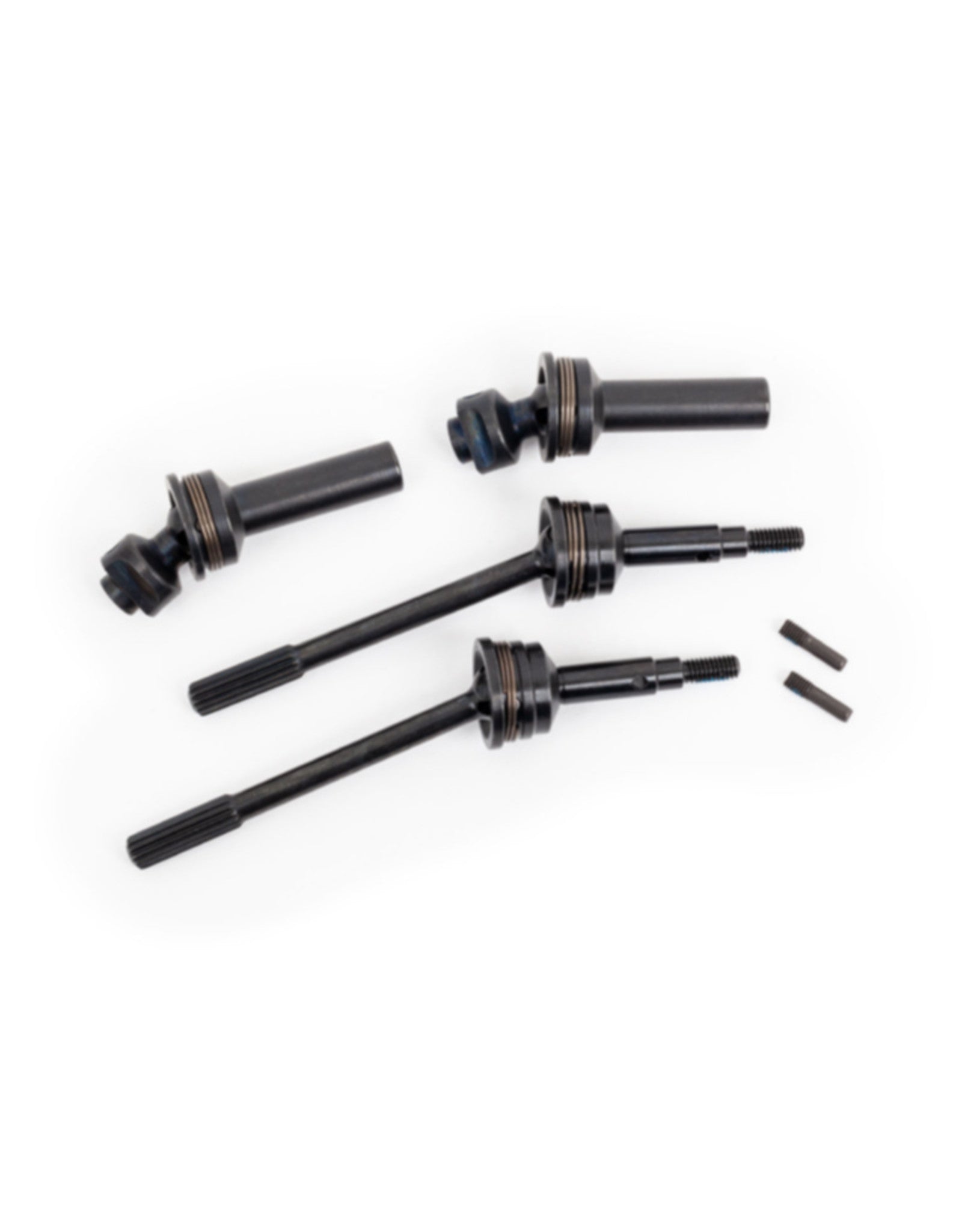 Traxxas Rear Steel-Spline Constant-Velocity Driveshafts (2) (Complete Assembly) - - Traxxas