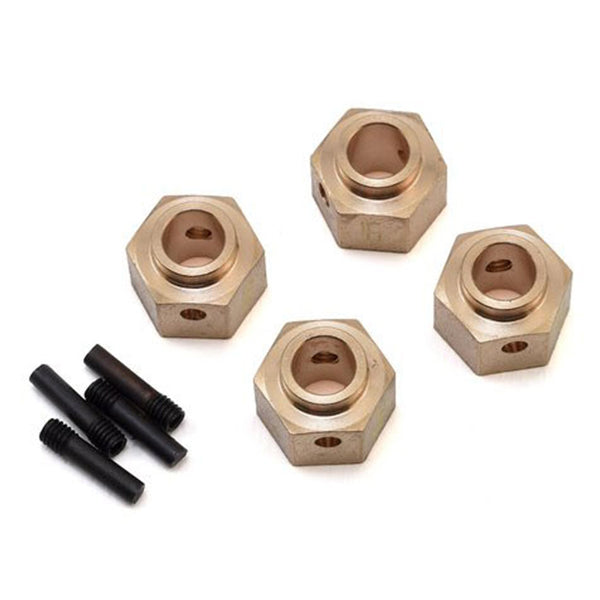 Yeah Racing Traxxas TRX-4 12mm Brass Hex Adapter w/8mm Offset (4) - Remote Control Toys - AMain Distributing