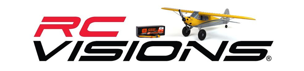 This is our RC VISIONS lgo designed with HobbyZone Carbon Cub S 2 1.3m BNF Basic with SAFE (HBZ32500)