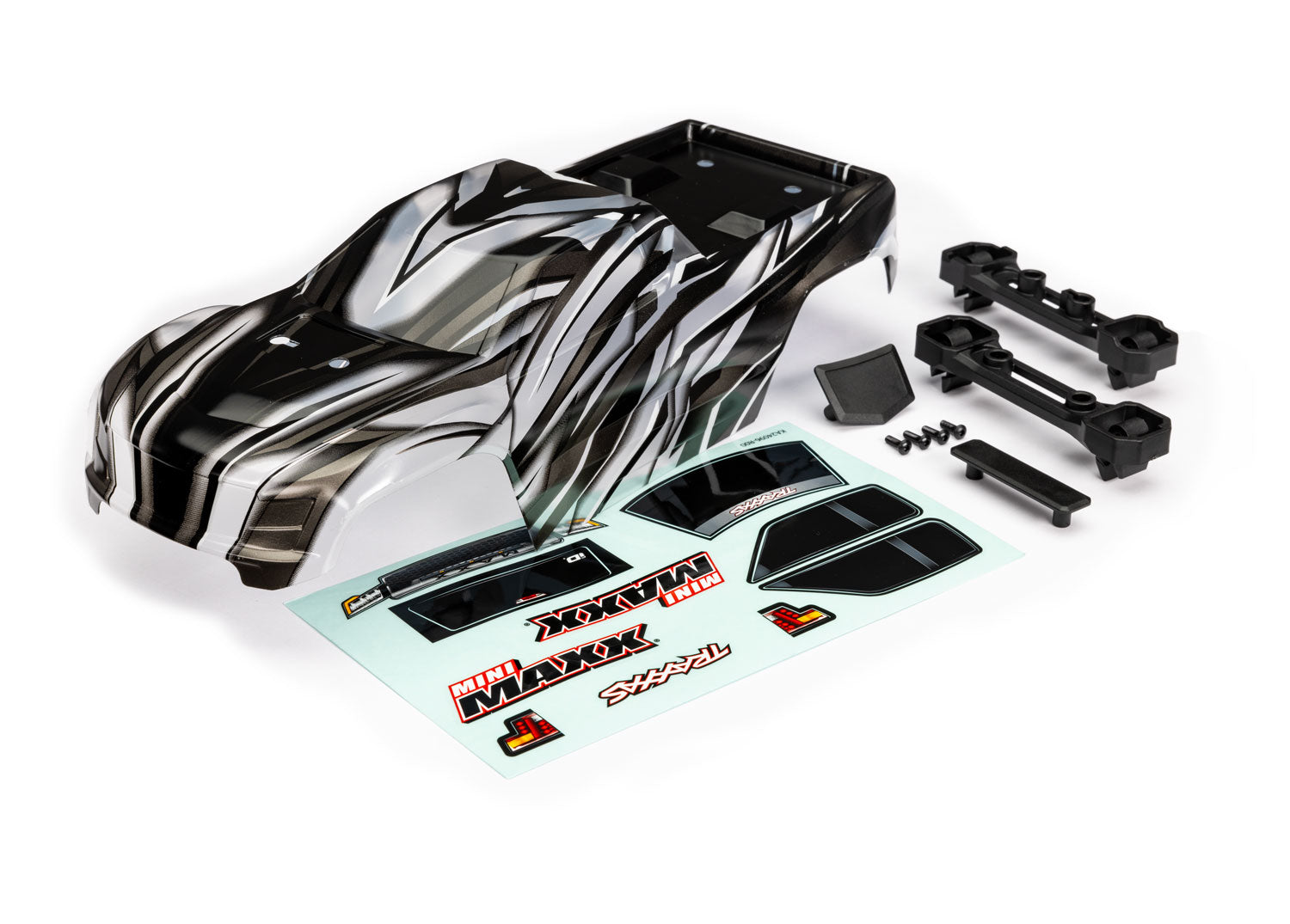 Traxxas Body, Mini Maxx®, Prographix® (Graphics Are Printed, Requires Paint & Final Color Application) -  - Traxxas