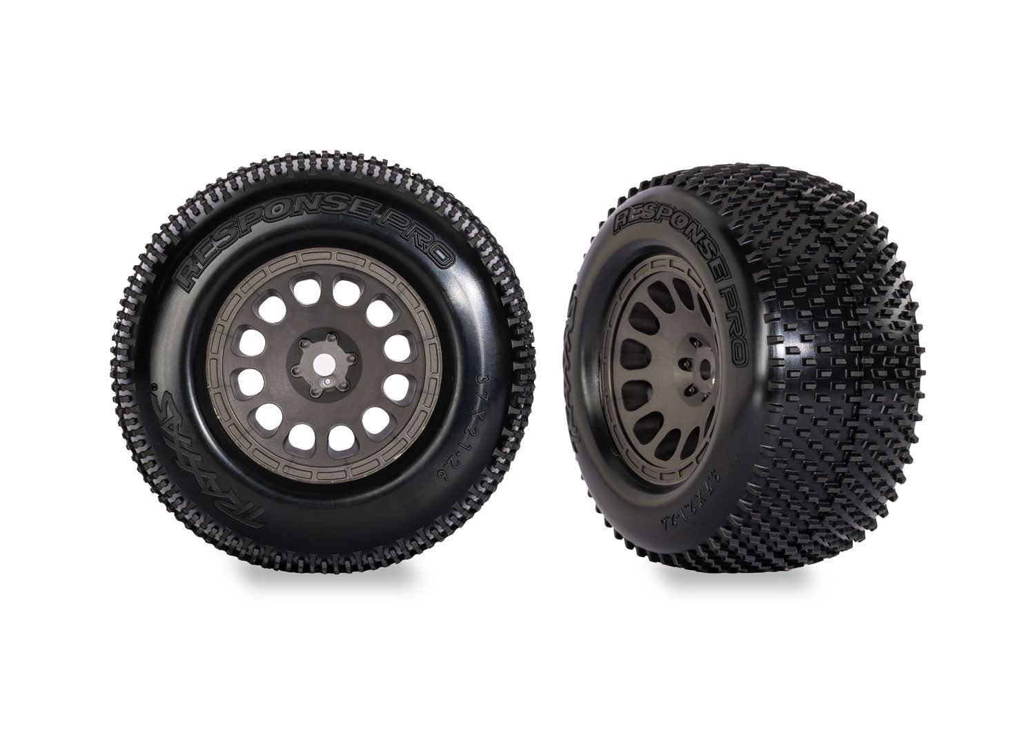 Traxxas Gray Mini XRT Wheels w/ Response Pro Tires (2) -  - Traxxas