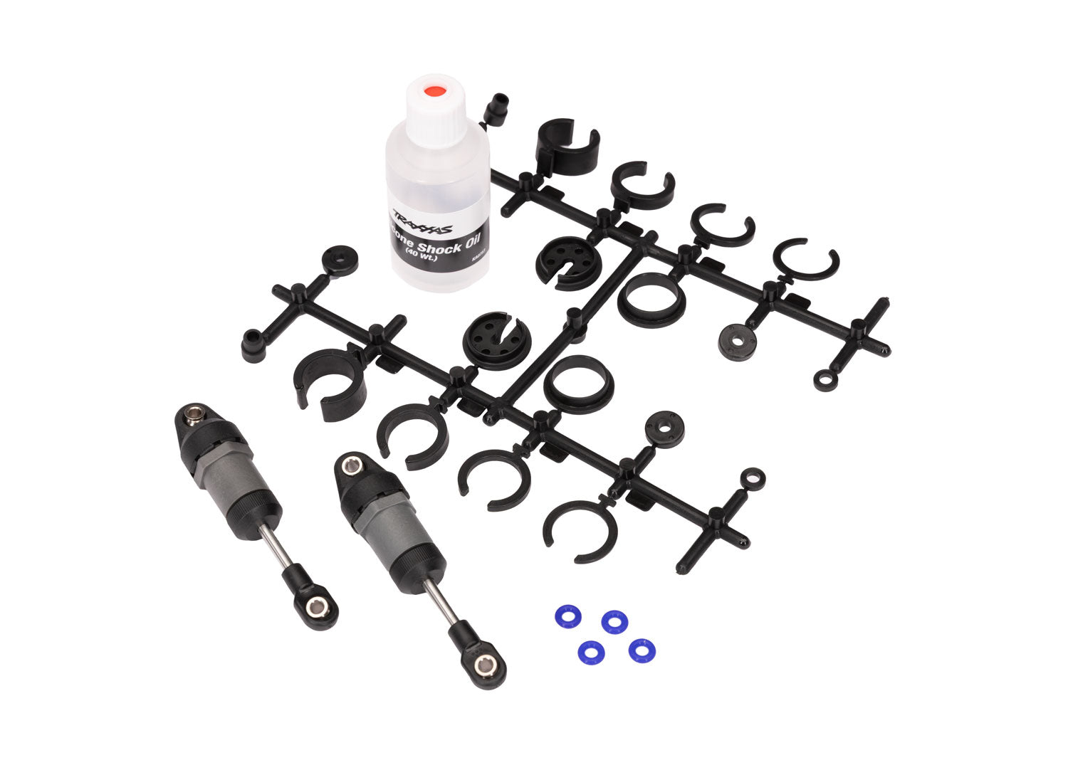 Traxxas Short Gray Ultra Shocks with Springs (2)