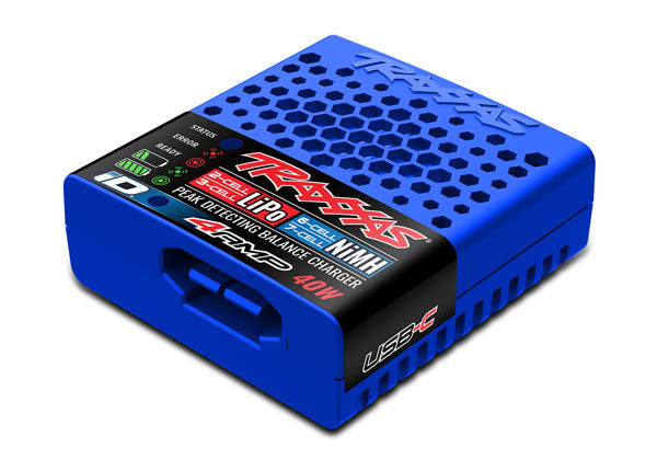 Traxxas Charger, EZ-Peak®, USB-C, 40W, NiMH/LiPo with iD® Auto Battery Identification