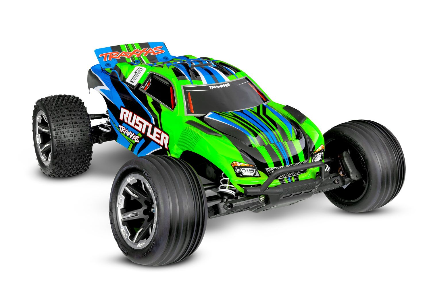 Traxxas Rustler HD 1/10 RTR 2WD Stadium Truck w/ USB-C Charger, XL-5 ESC