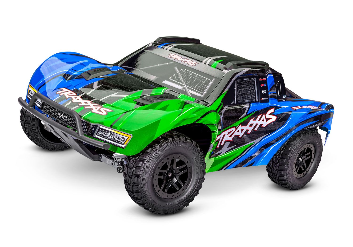 Traxxas Slash® 4x4 VX3 1/10 RTR 4WD Brushless Short Course Truck w/VX3 ESC, TQi™ Sport 2.4GHz Radio & TSM
