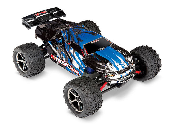 traxxas E-Revo® VXL: 1/16-Scale 4WD Brushless Monster Truck with TQi™ Traxxas Link™ Enabled 2.4GHz Radio System & Traxxas Stability Management (TSM)®