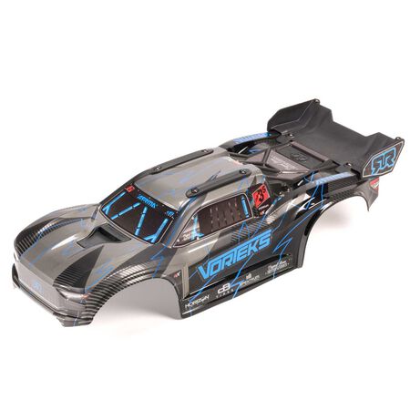 Arrma VORTEKS 2WD Painted Decaled Trimmed Body Set - Hidden Body Mount (Blue/Black)