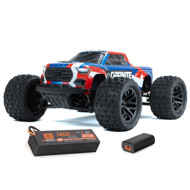 Arrma 1/18 GRANITE GROM MEGA 380 Brushed 4X4 Monster Truck RTR with Battery & Charger