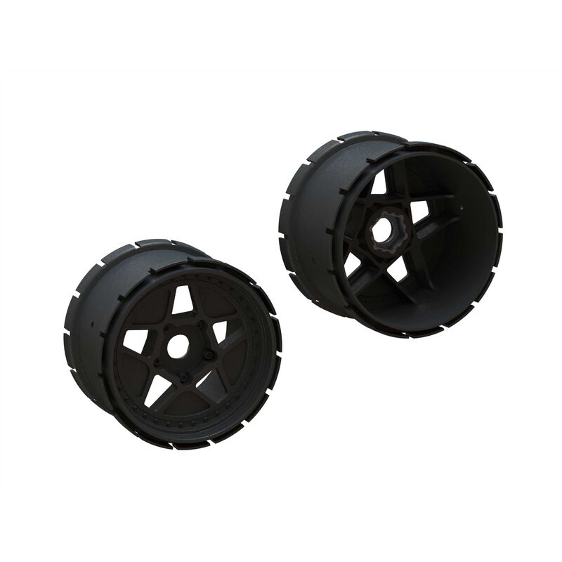 ARRMA MT Wheels, 4.9in 24mm Hex (2)