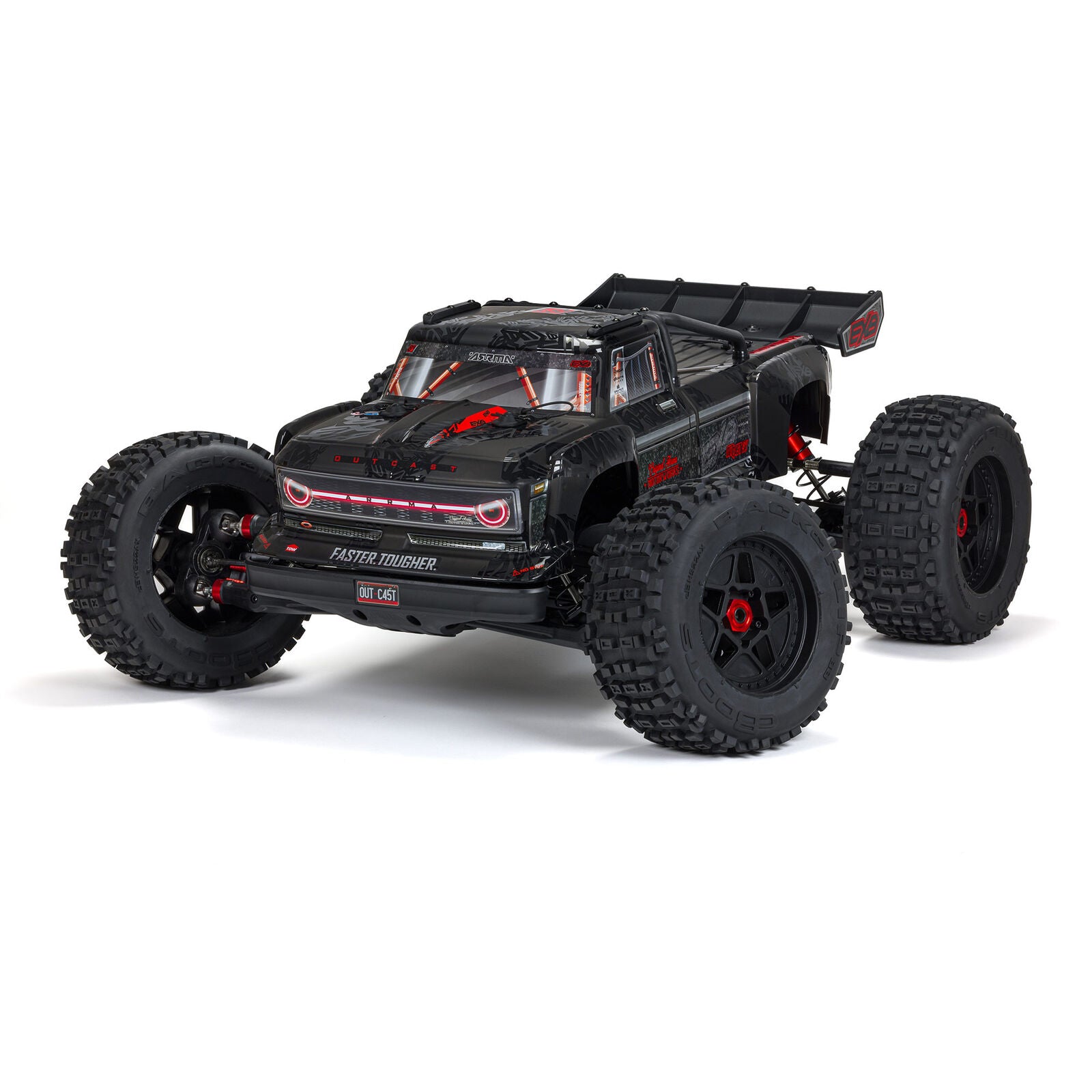 ARRMA 1/5 OUTCAST 4X4 8S BLX EXB Brushless Stunt Truck RTR, Black