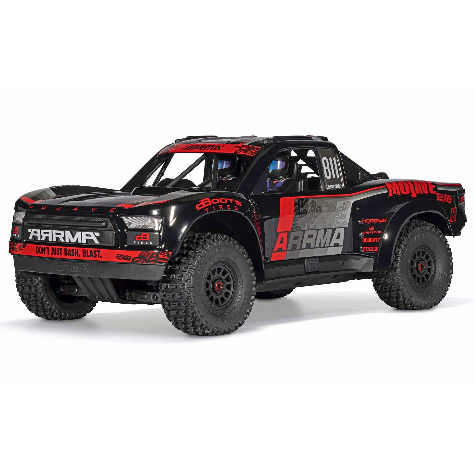 Arrma Mojave 6S EXB RTR Brushless 1/7 4WD Extreme Bash Desert Truck (Black/Red) w/2.4GHz Radio