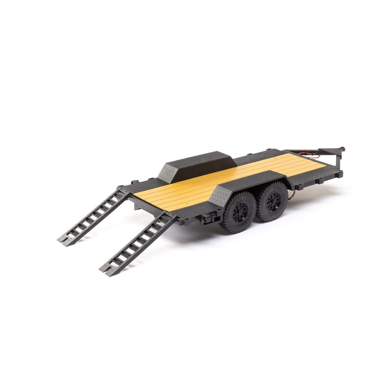 Axial SCX24 Flat Bed Vehicle Trailer with LED Taillights 1/24th
