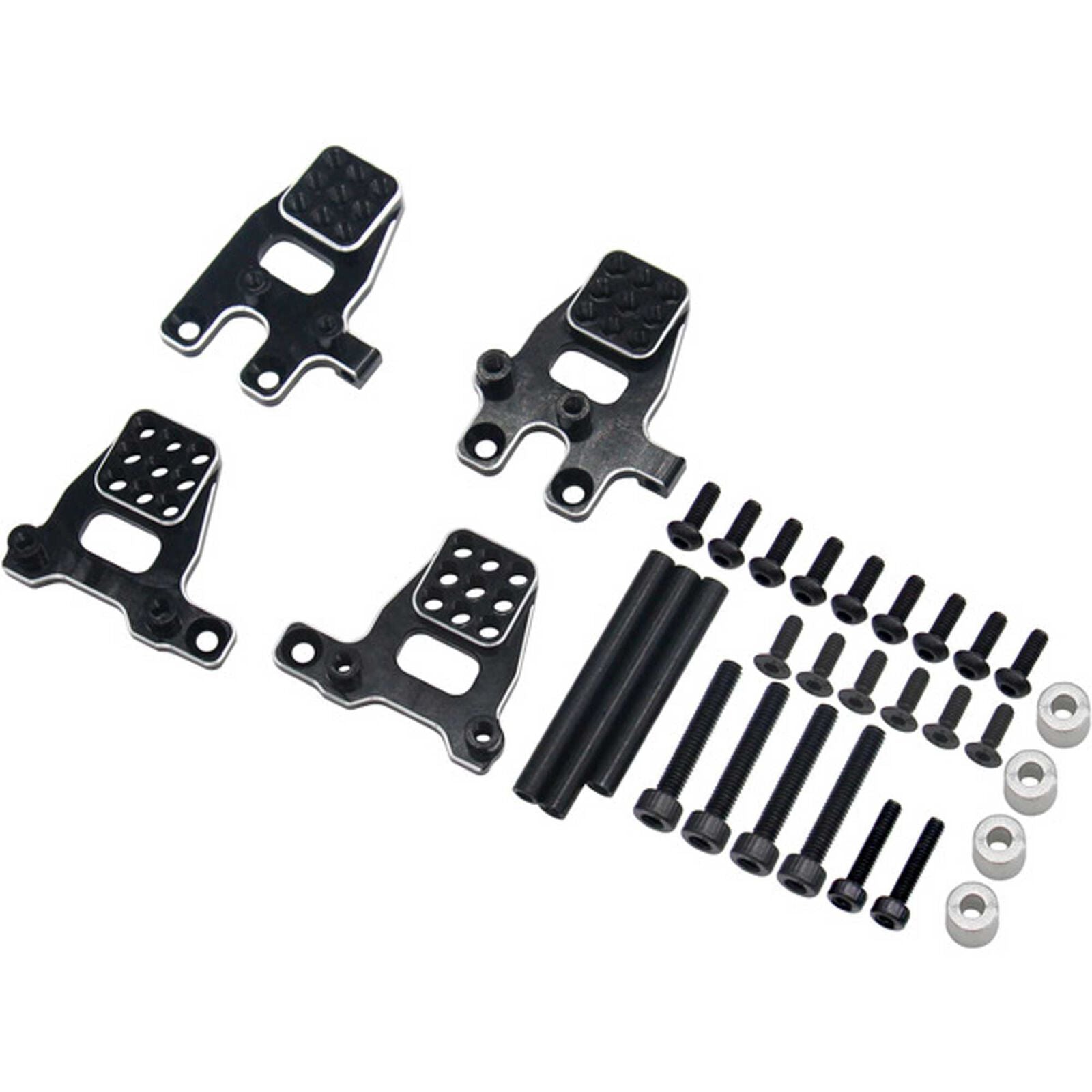 Hot Racing Traxxas TRX-4M Aluminum Shock Mount Set (Black) (4) -  - AMain Distributing