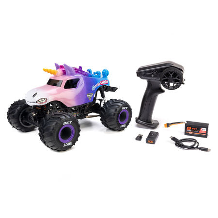 Losi 1/18 Mini LMT 4x4 Brushed RTR Monster Truck (Sparkle Smash) w/SLT2 2.4GHz Radio, Battery & Charger