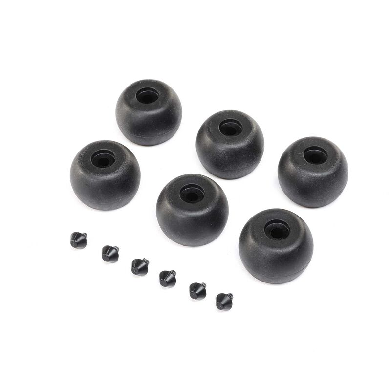 Losi Promoto Lean Bar Wheels & Stops (6)