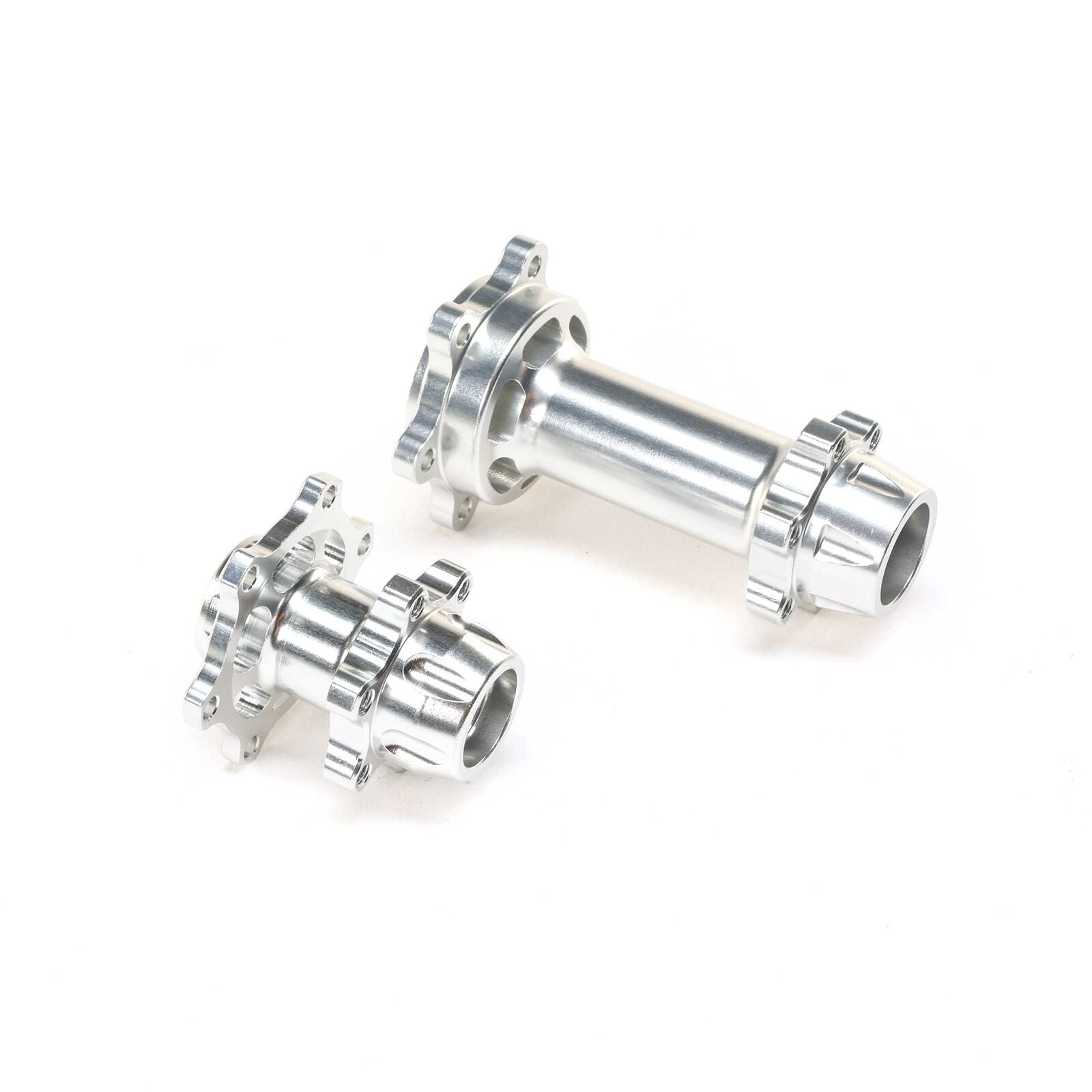 Promoto-MX Aluminum Hub Set, Machined, Silver