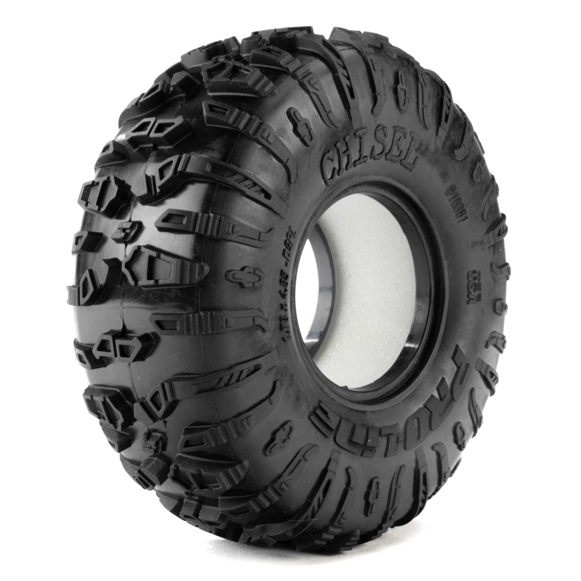 Pro-Line 1/10 Chisel II Predator Front/Rear 1.9" Crawler Tires (2)