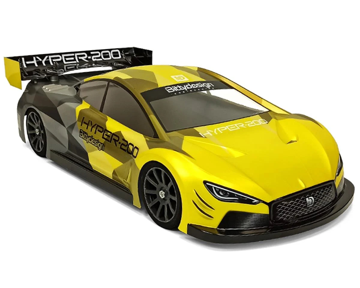 Bittydesign HYPER-200 Nitro Touring Car Body (Clear) (200mm) -  - AMain Distributing