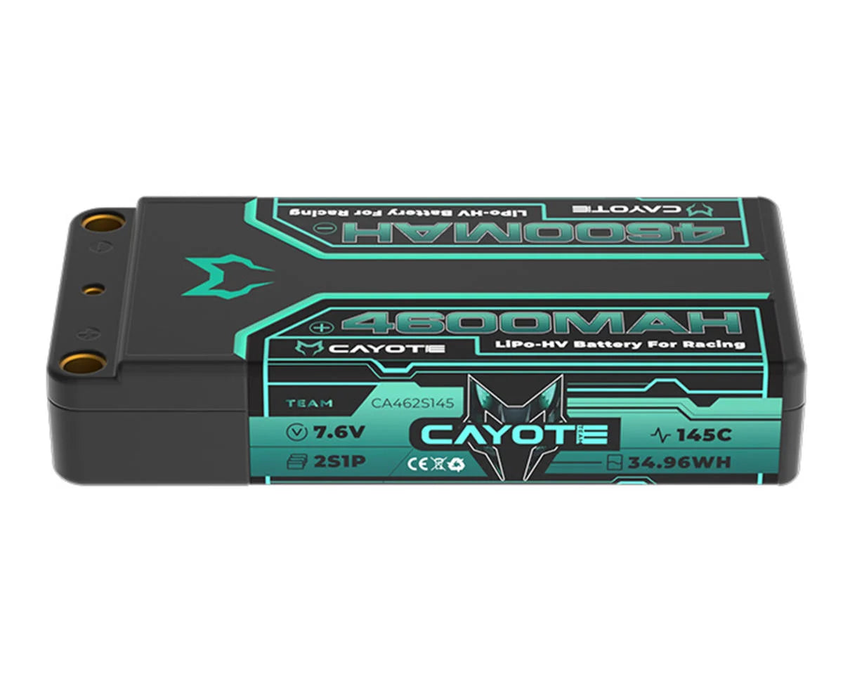 Cayote 2S 145C LCG Shorty LiHV Battery w/5mm Bullets