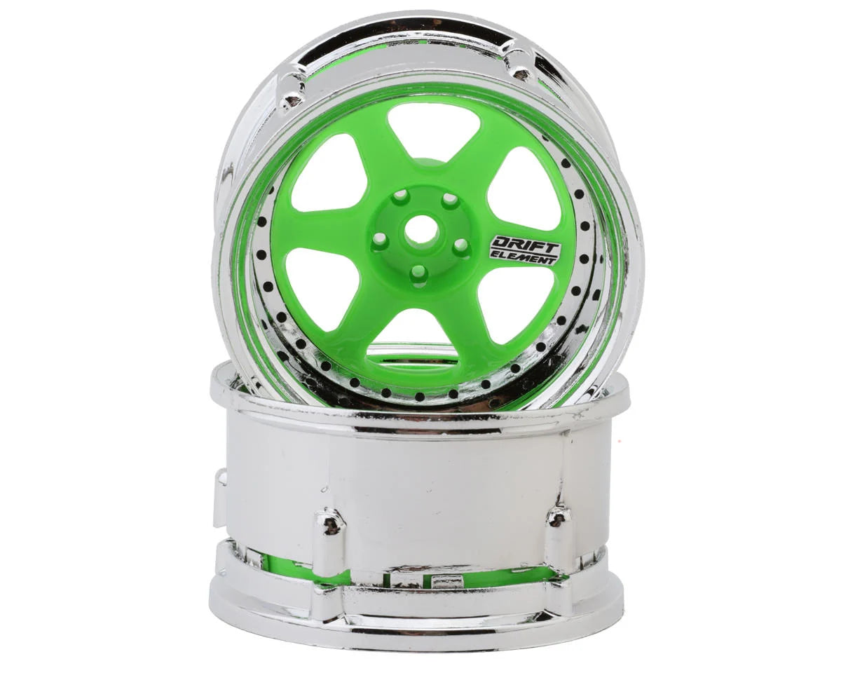 DS Racing Drift Element 6 Spokes Drift Wheel (Adjustable Offset) (2) w/12mm Hex
