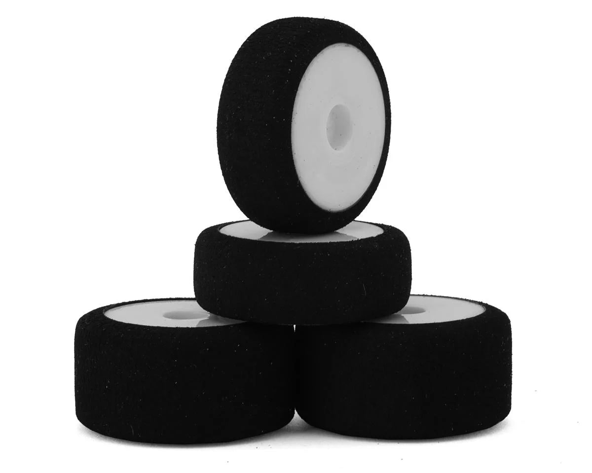 HackFab Losi Micro-B Foam Tires (4) (White) -  - AMain Distributing