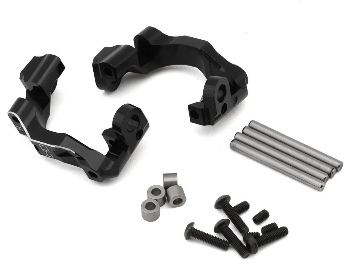 Hot Racing Aluminum Front Caster Blocks for Traxxas® Mini Maxx® (Black) (2) -  - AMain Distributing