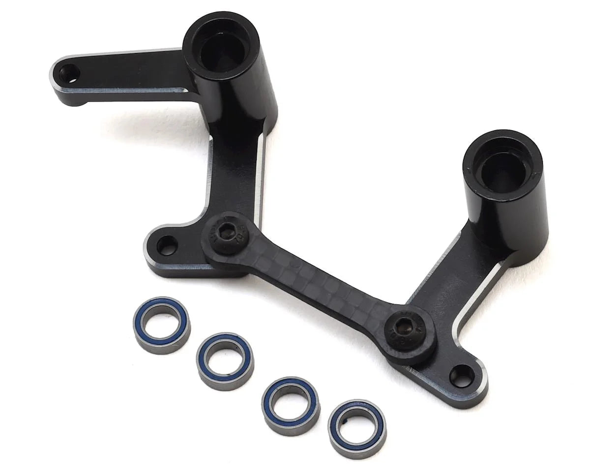 Hot Racing Aluminum Steering Bellcranks & Draglink Set for Traxxas 2WD (Black) -  - AMain Distributing
