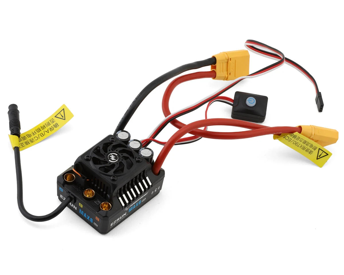 Hobbywing EZRun Max8 G2s 1/8 Waterproof Brushless ESC w/XT90 Plug -  - AMain Distributing