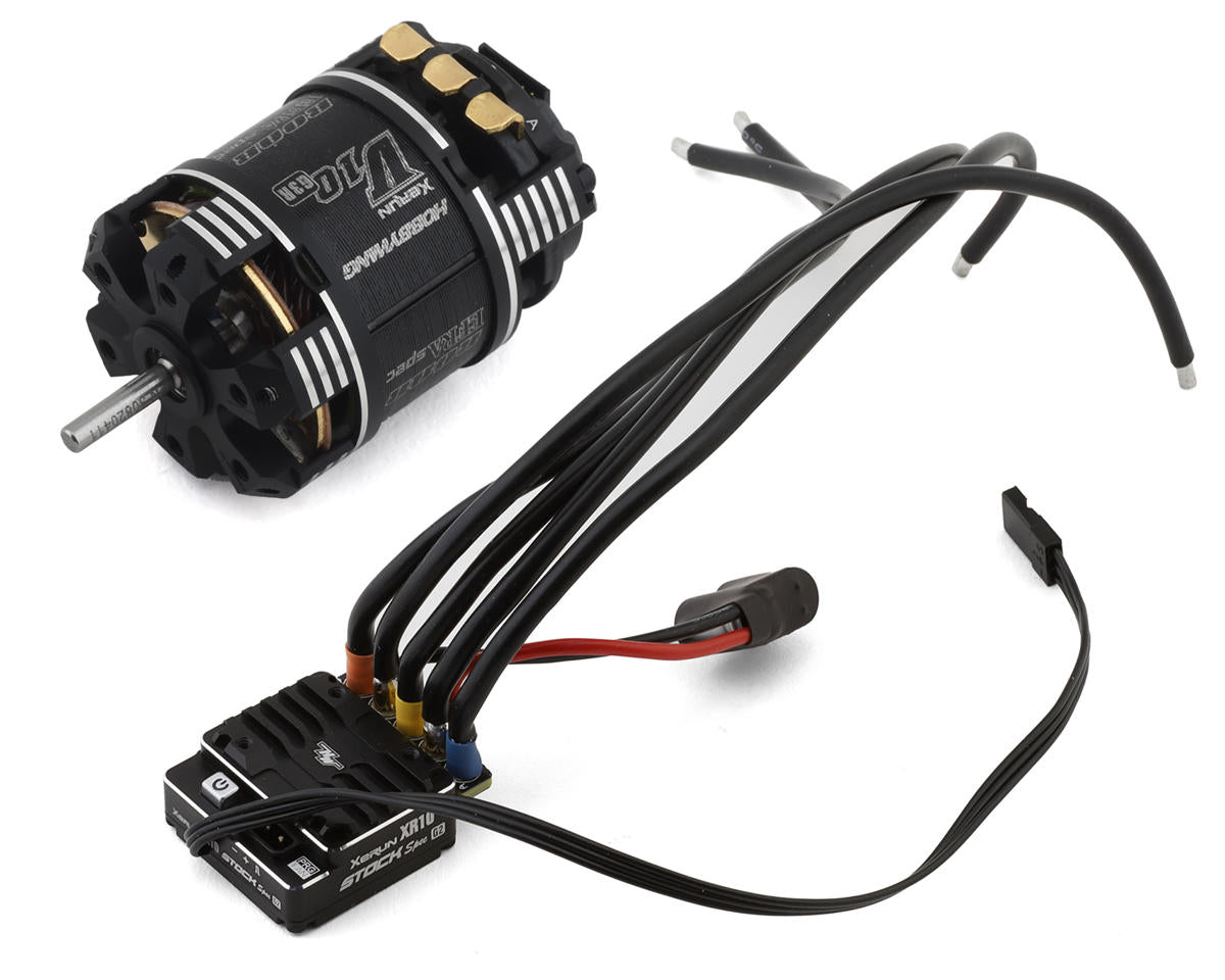 Hobbywing XR10 Stock Spec G2 Sensored Brushless ESC/V10 G3R Motor Combo (25.5T)