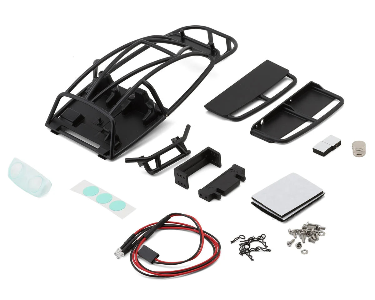 Injora BUG18 Crawler Body Set for Traxxas® TRX-4M™ (Black) (155mm Wheelbase) (Use with 4M-89 & 4M-111 Universal Chassis)