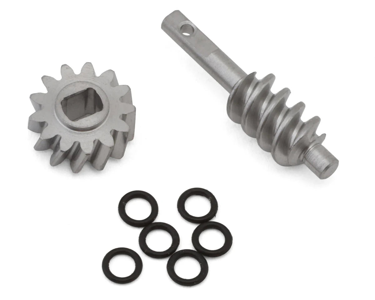 Injora Axial SCX30 Steel Differential Overdrive Worm Gears Set (2T/13T) (Overdrive 23%)